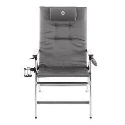 Coleman 5 Position Padded Recliner Chair - Grey