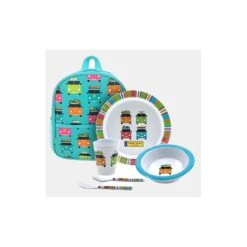 Flamefield Camper Smiles 6pce Melamine Childrens Set