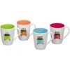 Flamefield Camper Smiles Melamine Mug Set (Pack Of 4)