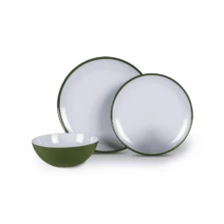 Kampa Fern Green 12 Piece Melamine Set
