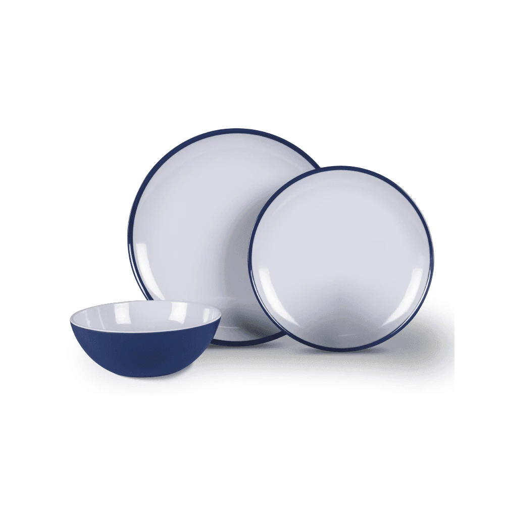 Kampa Midnight Blue 12 Piece Melamine Set 1 Kampa Midnight Blue 12 Piece Melamine Set