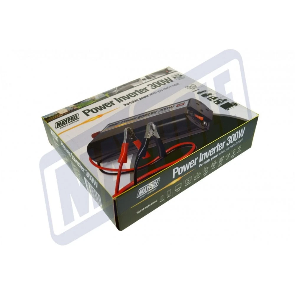 Maypole Power Inverter W/ USB - 300W 12V/230V 4 Maypole Power Inverter W/ USB - 300W 12V/230V - Image 4