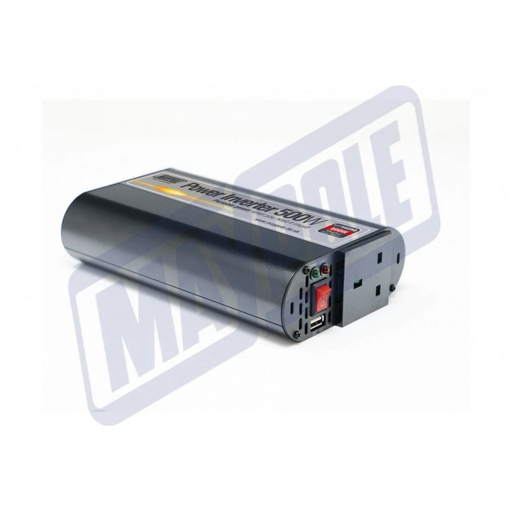 Maypole Power Inverter W/ USB - 500W 12V/230V 3 Maypole Power Inverter W/ USB - 500W 12V/230V - Image 3