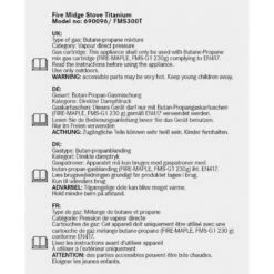 Robens Titanium Fire Midge Stove -Deals WildTrail Outfitters Store robens titanium fire midge stove p2796 10681 image